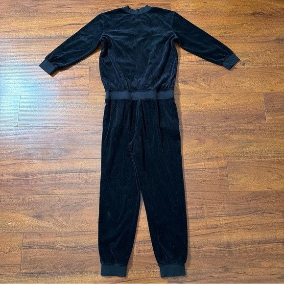 Juicy Couture Juicy Couture Black Velour Jumpsuit Sz Extra Small XS Size XS / US 0-2 / IT 36-38 - 5 Thumbnail