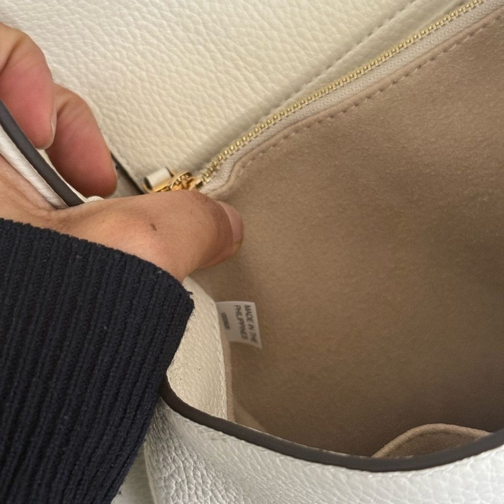 Tory Burch Tory Burch Cream Satchel with Gold Accents Size ONE SIZE - 7 Thumbnail