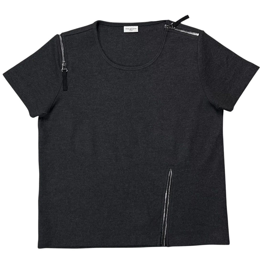 Dries Van Noten Dries Van Noten Multi Zip Wool T-Shirt - AW14 Size US M / EU 48-50 / 2 - 1 Thumbnail