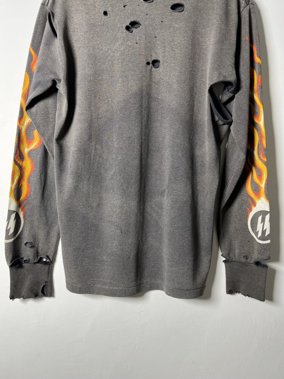 Vintage Vintage Thrashed Sun Faded Flames Longsleeve Size US M / EU 48-50 / 2 - 9 Thumbnail