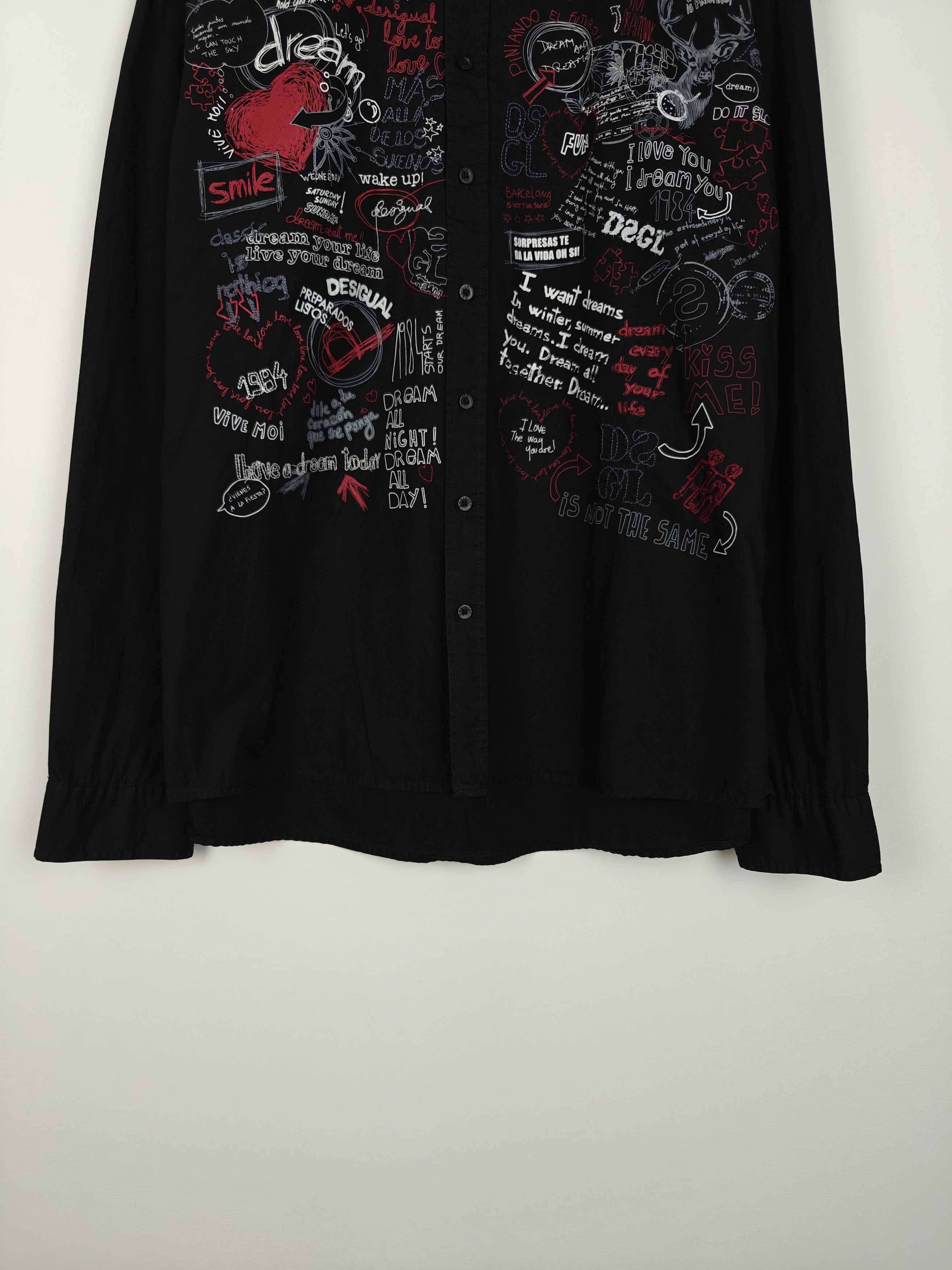 Desigual Desigual Shirt Collared Black size 3XL Size US XXL / EU 58 / 5 - 3 Thumbnail
