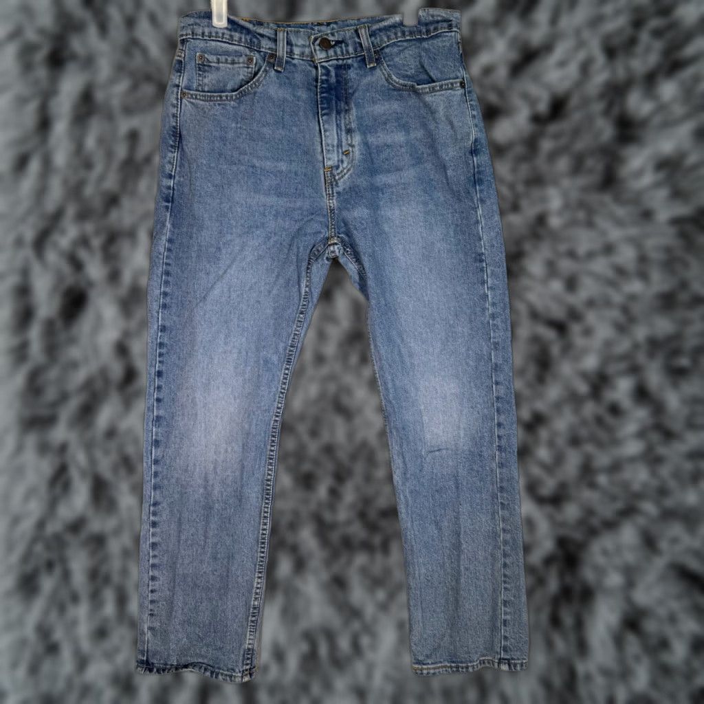 Levi's VINTAGE Levi’s 505 Men’s Jeans 32 x 30 Denim Blue Mid-Rise Straight Leg Jeans 505 Mens Regular Blue Denimpants Size US 32 / EU 48 - 1 Thumbnail