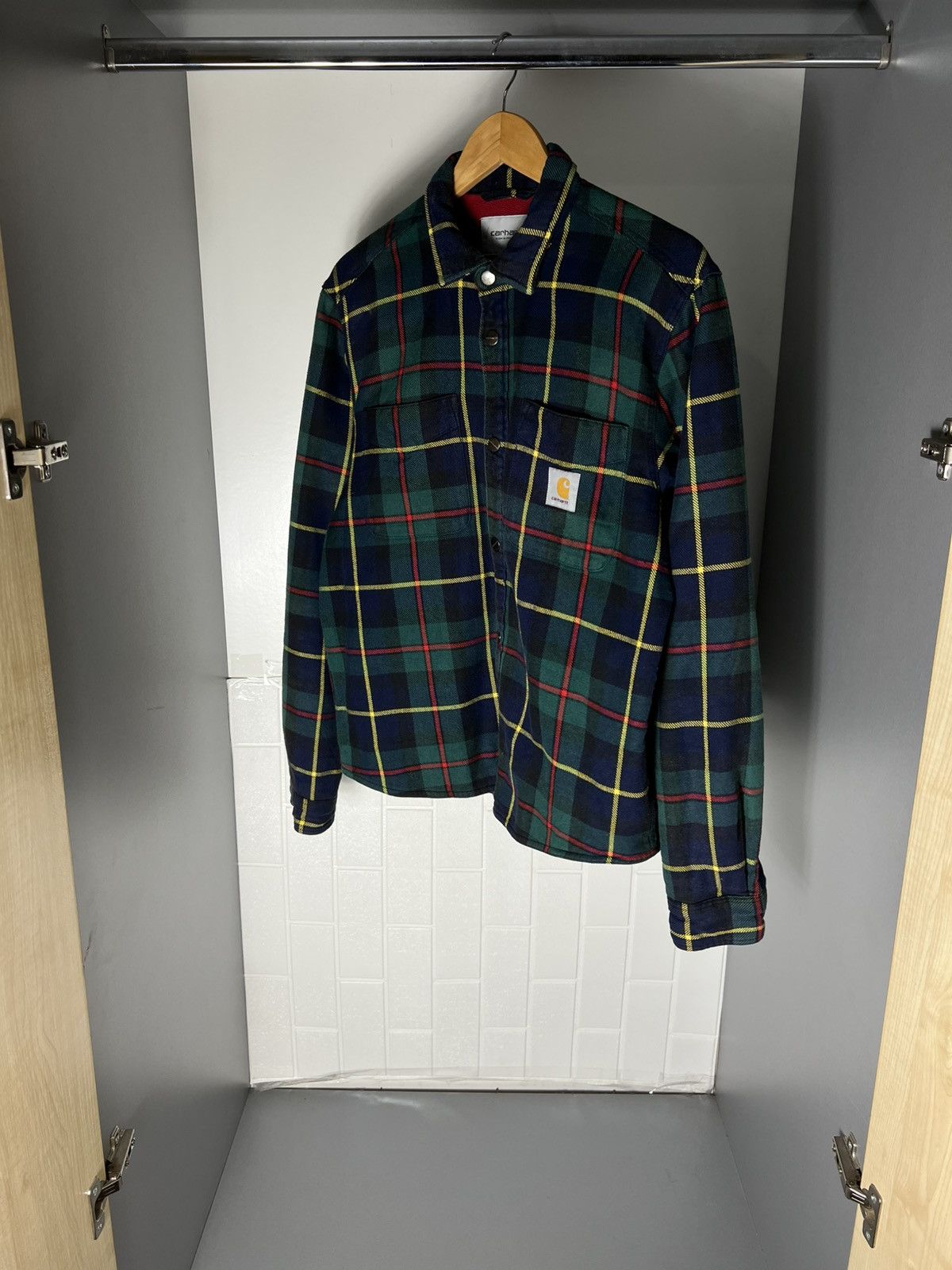 Carhartt Wip VINTAGE CARHARTT WIP FLANNEL DESIGNER JACKET RETRO Y2K 90s Size US M / EU 48-50 / 2 - 11 Thumbnail
