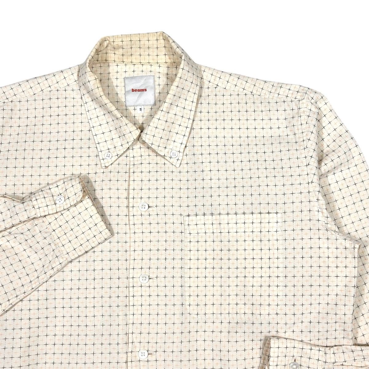 Beams Japan Beams Japan Checkered Star Button Up Longsleeves Shirt Size US M / EU 48-50 / 2 - 3 Thumbnail