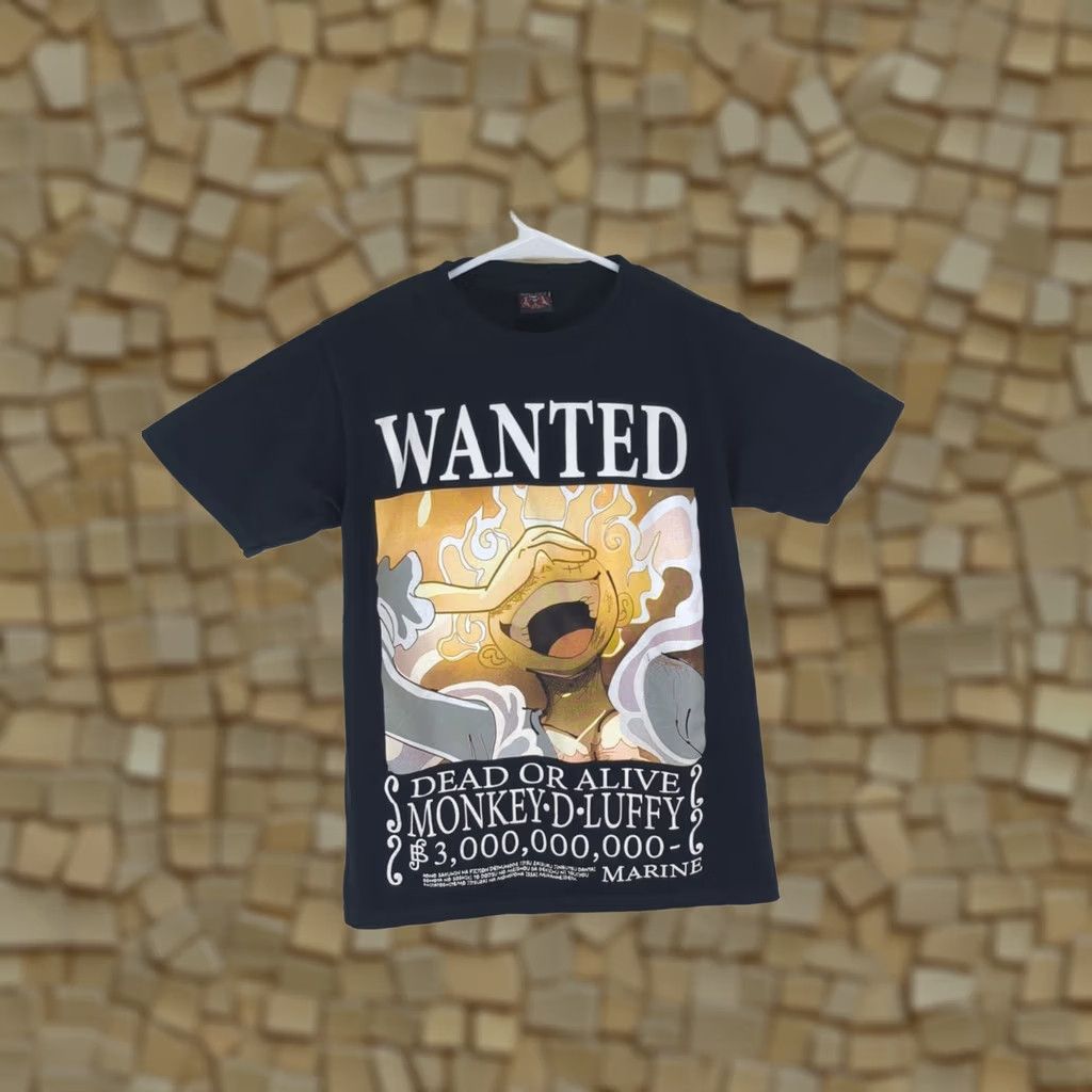 Vintage Vintage One Piece Wanted Monkey D Luffy Shirt Rock Star JG Puff Print Rare Size US S / EU 44-46 / 1 - 1 Thumbnail