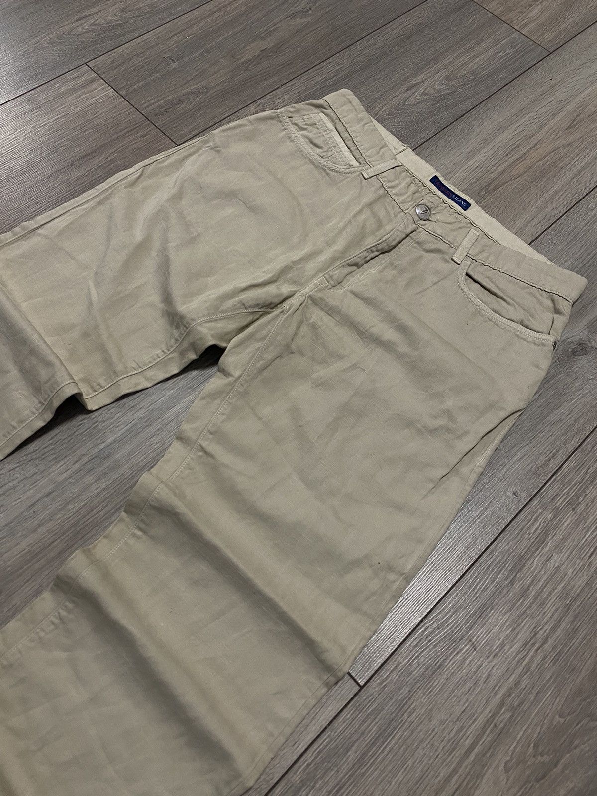 Trussardi Trussardi Jeans Beige Pants Italy Y2K Old Money Luxury Lampo Size US 32 / EU 48 - 3 Thumbnail