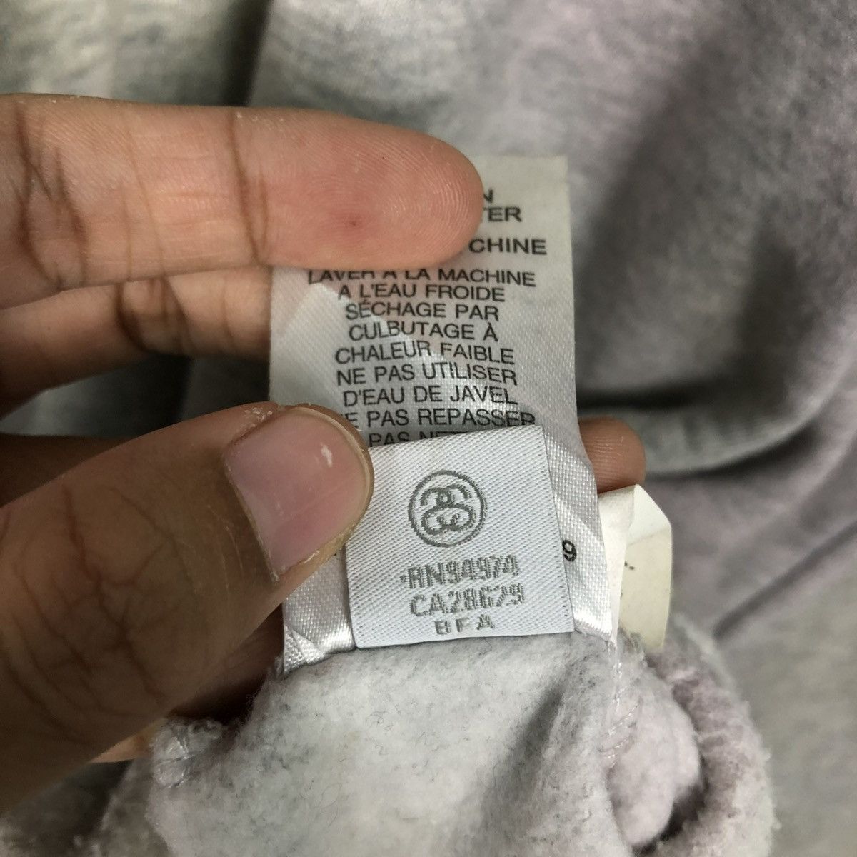 Stussy 🔥VINTAGE HOODIE STUSSY BIG LOGO ACID WASH DISTRESSED DESIGN Size US M / EU 48-50 / 2 - 23 Thumbnail