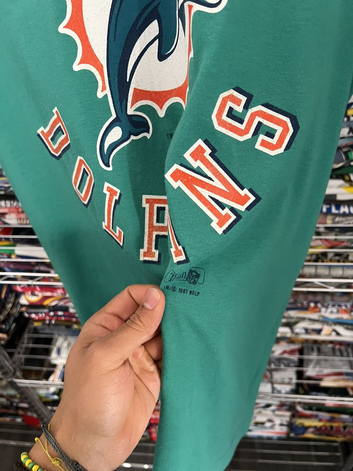 NFL 1997 Team NFL Miami Dolphins Super Bowl Logo Tee Size US L / EU 52-54 / 3 - 3 Thumbnail