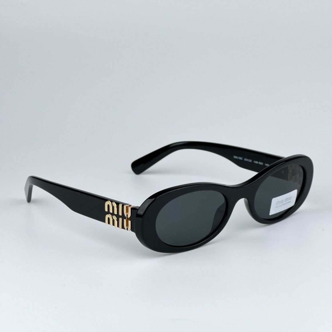 Miu Miu NEW Miu Miu MU06ZS 1AB5S0 GLIMPSE Oval Unisex Sunglasses Size ONE SIZE - 4 Thumbnail