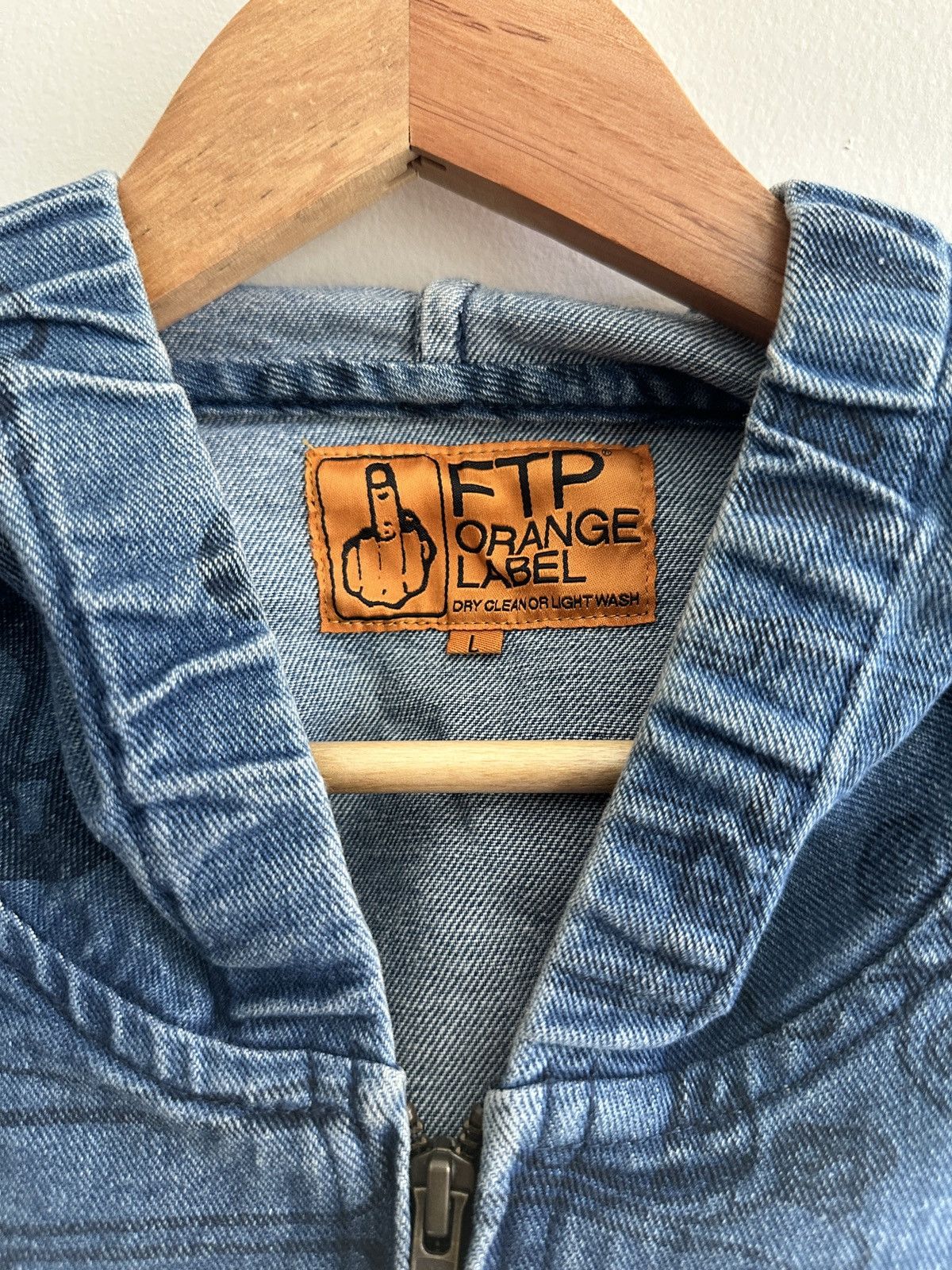 Fuck The Population FTP PSYCHO DENIM JACKET BLUE DENIM LARGE Size US L / EU 52-54 / 3 - 2 Thumbnail