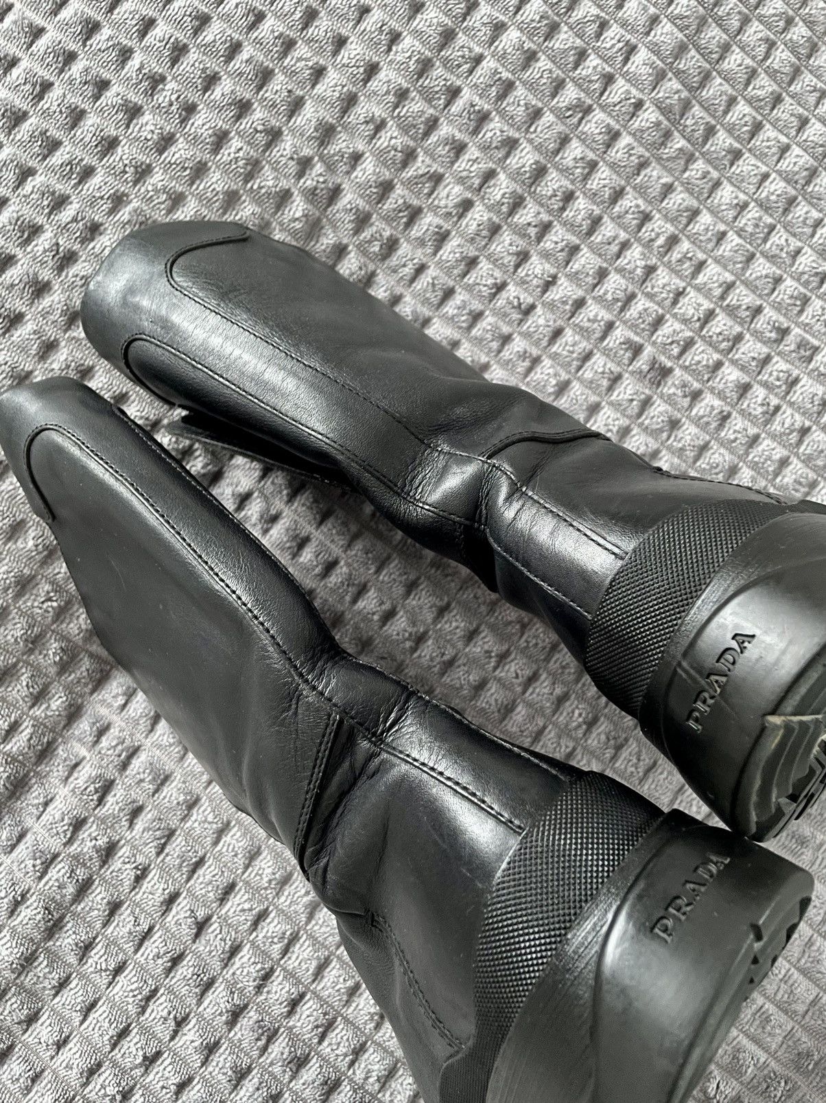 Prada Bella Hadid Prada Sport Brixxen Lug Sole Moto Zip Boots 8 UK Size US 9 / EU 42 - 15 Thumbnail