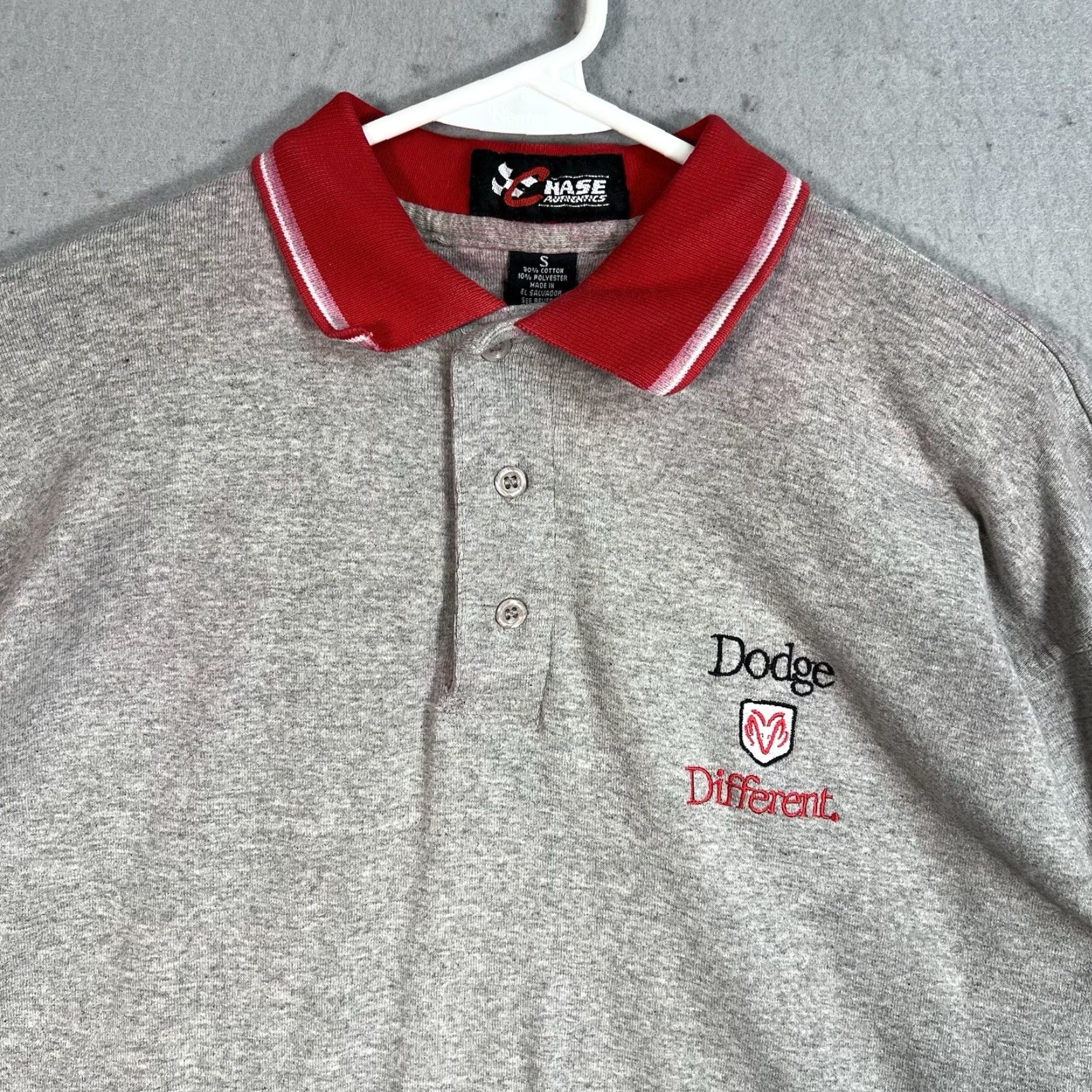Chase Authentics VINTAGE 90s Chase Authentics Dodge Nascar Racing Polo Shirt Adult Small Gray Mens Size US S / EU 44-46 / 1 - 5 Thumbnail
