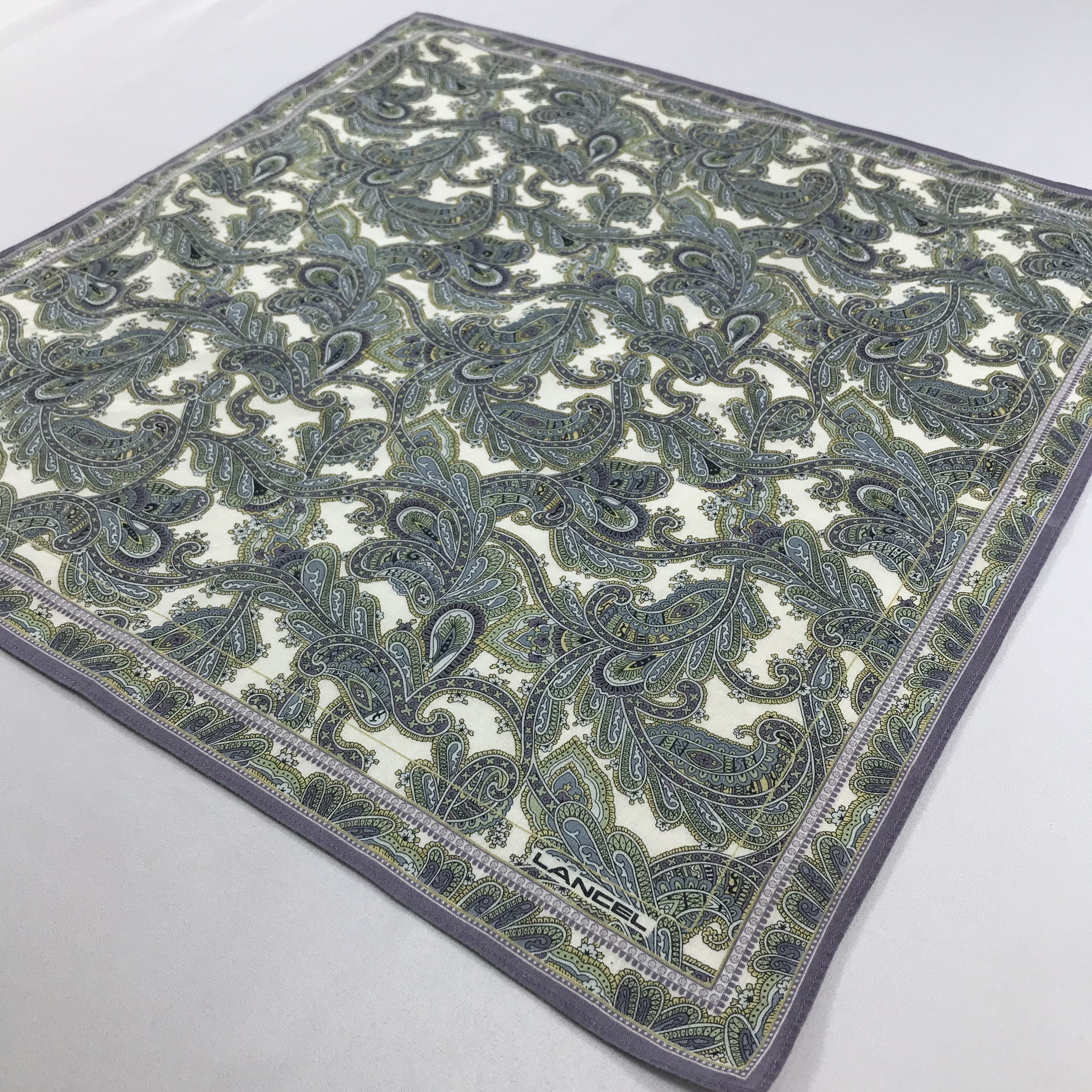 Lancel × Vintage Lancel Bandana / Handkerchief / Neckerchief - S2159 Size ONE SIZE - 2 Thumbnail