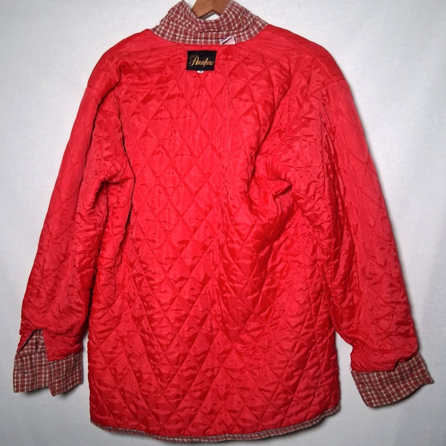 Vintage VINTAGE Aventura Red Plaid Quilted Shirt Jacket Men Medium Workwear Size US M / EU 48-50 / 2 - 5 Thumbnail