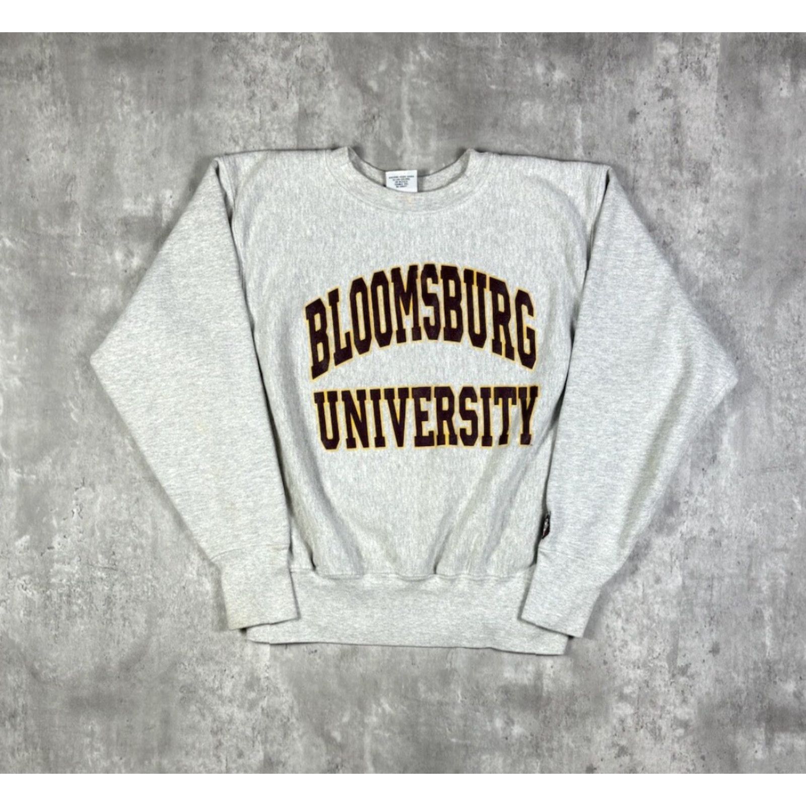 Vintage VINTAGE The Cotton Exchange Sweatshirt Sweatshirt Gray S Men 90s University College Graphic Print Reversible Heavyweight Fleece Cotton Size US S / EU 44-46 / 1 - 2 Thumbnail