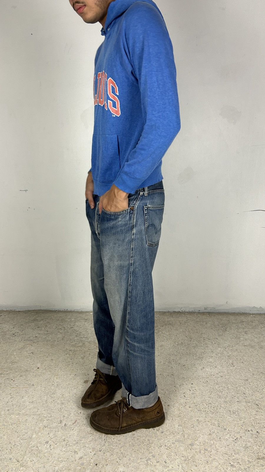 Vintage 1980s Illinois Collegiate Hoodie Size US M / EU 48-50 / 2 - 3 Thumbnail