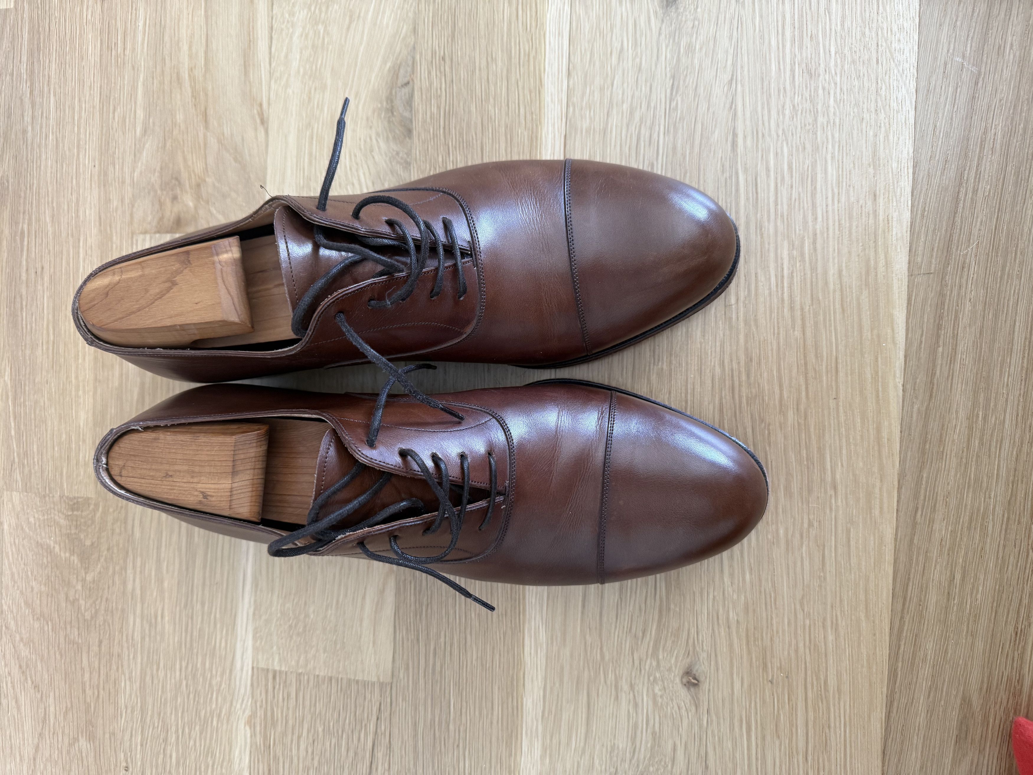 Carmina Carmina Brown Vegano Cap Toe Oxford (8.5UK - EEE fitting) Size US 9 / EU 42 - 7 Thumbnail
