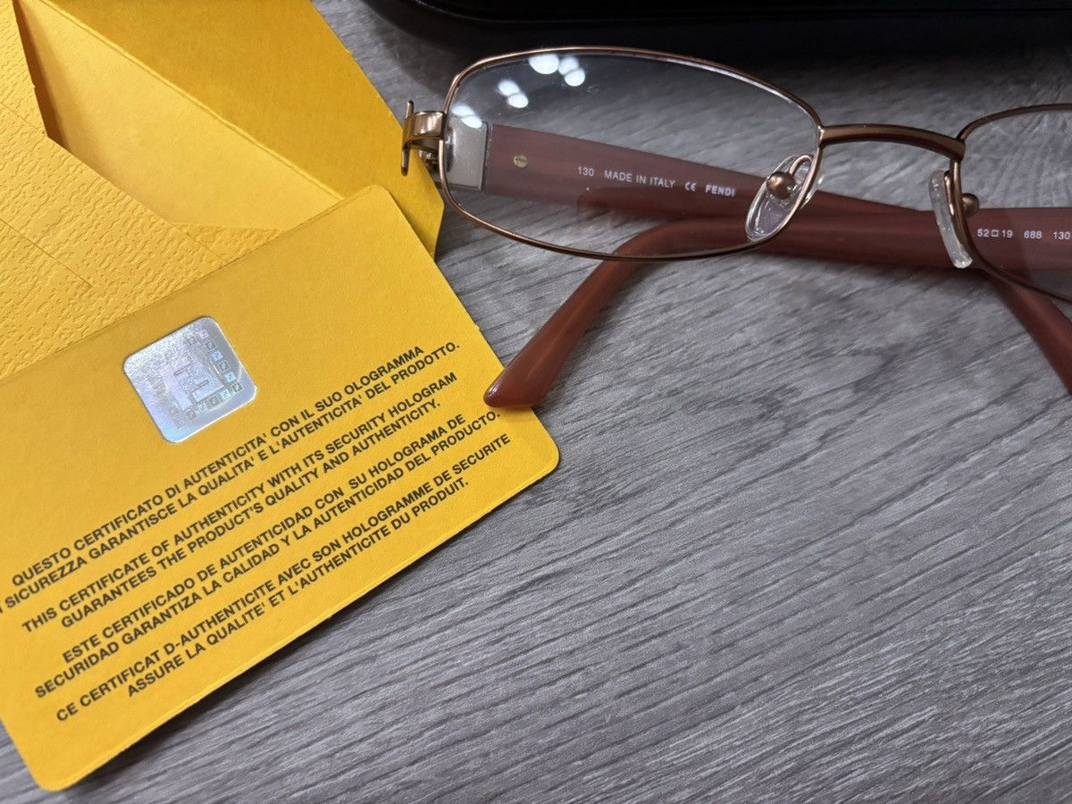 Fendi Fendi Rose gold glasses Size ONE SIZE - 5 Thumbnail