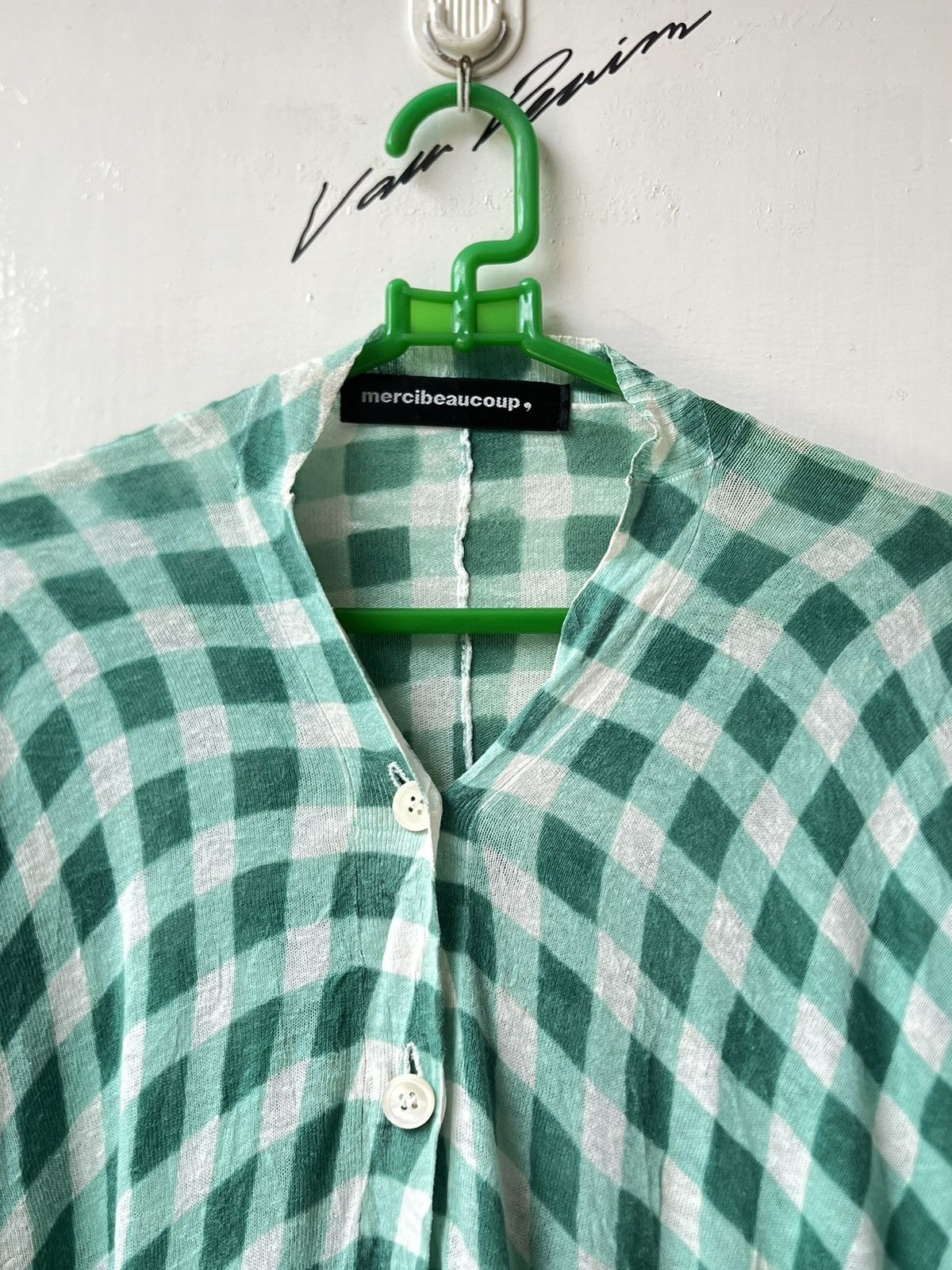 mercibeaucoup MERCIBEAUCOUP Issey Miyake Plaid Cardigan Size US XL / EU 56 / 4 - 15 Thumbnail