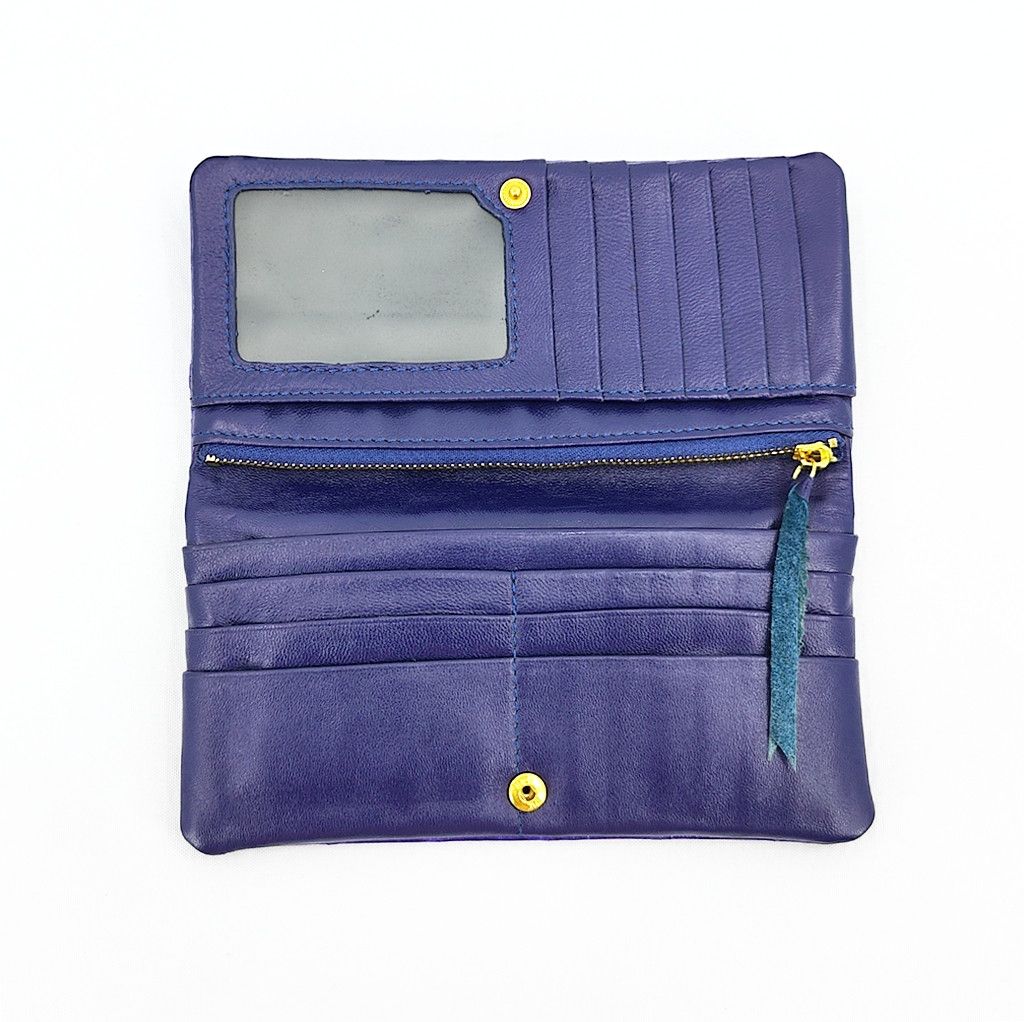 Leather PRINCESS HIGHWAY purple eel leather long wallet Size ONE SIZE - 3 Thumbnail