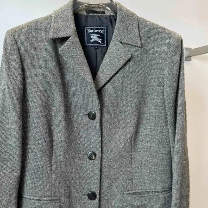 Burberry Burberry Gray Wool Women's Jacket. Size XXS / US 00 / IT 34 - 2 Thumbnail