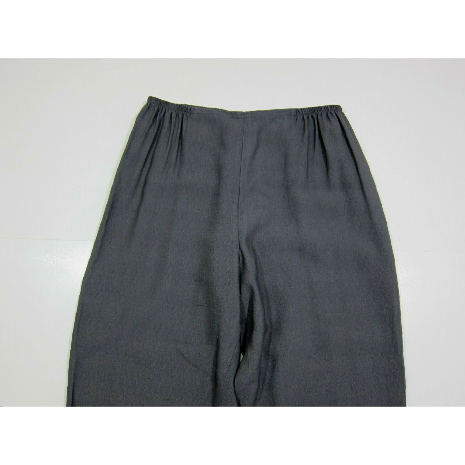 Vintage Caroline Rose Grey Rayon Stretch Wide-Leg High Rise Casual Pant Women Medium Size 32" / US 10 / IT 46 - 7 Thumbnail