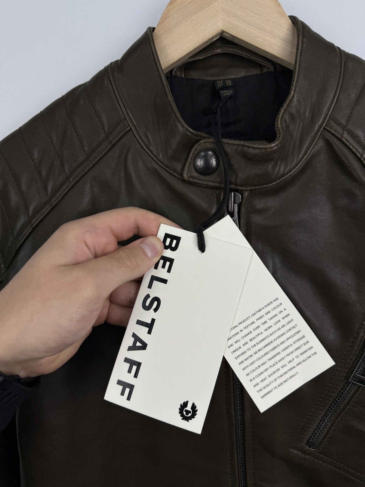 Belstaff ❗️NEW 🇬🇧 Belstaff Sheep Leather Jacket 100038 V Racer Size US M / EU 48-50 / 2 - 9 Thumbnail