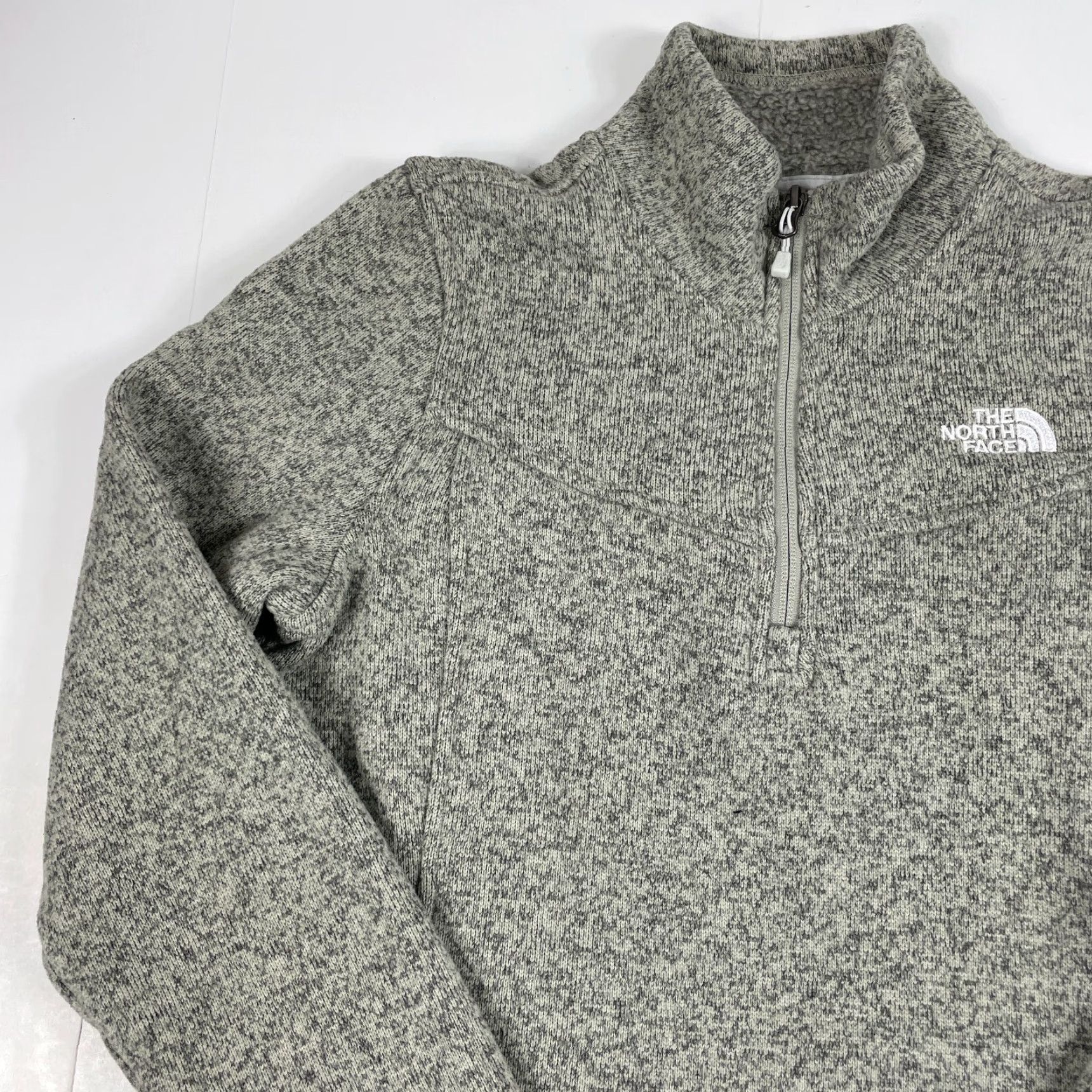 The North Face The North Face Jacket Womens Medium Beige Maggy 1/4 Zip Fleece Outdoor Outdoorwear Fashionable Wind-Resistant Casual Travel Workwear Regular Womens Size M / US 6-8 / IT 42-44 - 2 Thumbnail