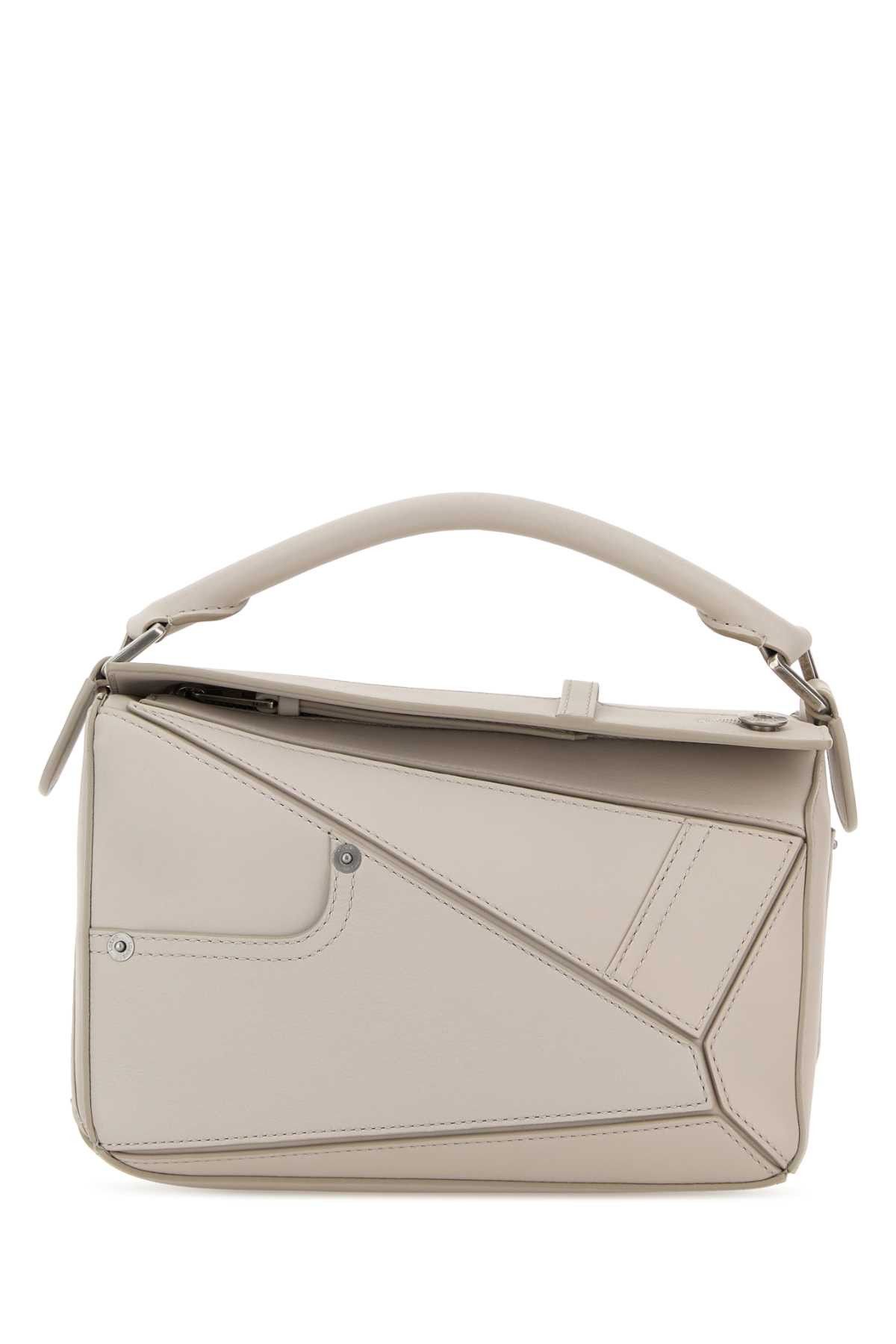 Loewe Light Grey Leather Small Puzzle Panta Handbag Size ONE SIZE - 1 Thumbnail
