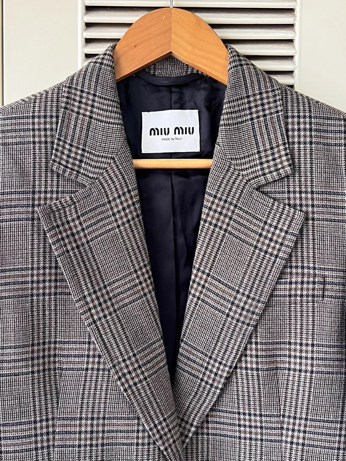 Miu Miu Miu Miu Plaid Blazer 36 Black Lining Size XS / US 0-2 / IT 36-38 - 4 Thumbnail