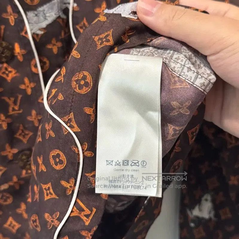 Louis Vuitton Louis Vuitton Silk Long Sleeve Shirt in Red. Size XL / US 12-14 / IT 48-50 - 5 Thumbnail