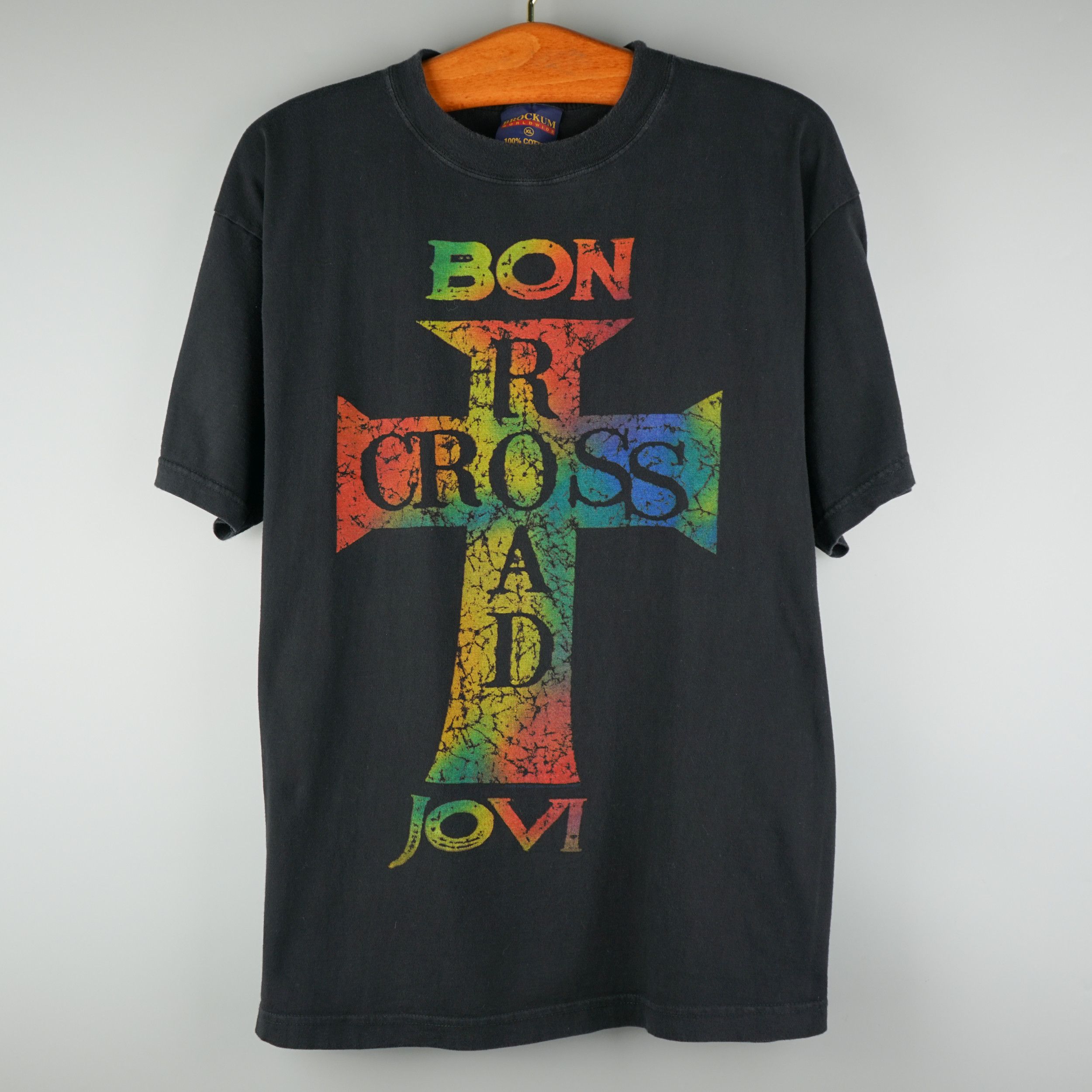 Band Tees × Vintage Vintage 1994 Bon Jovi T-Shirt Cross Road Tour Size US XL / EU 56 / 4 - 1 Thumbnail