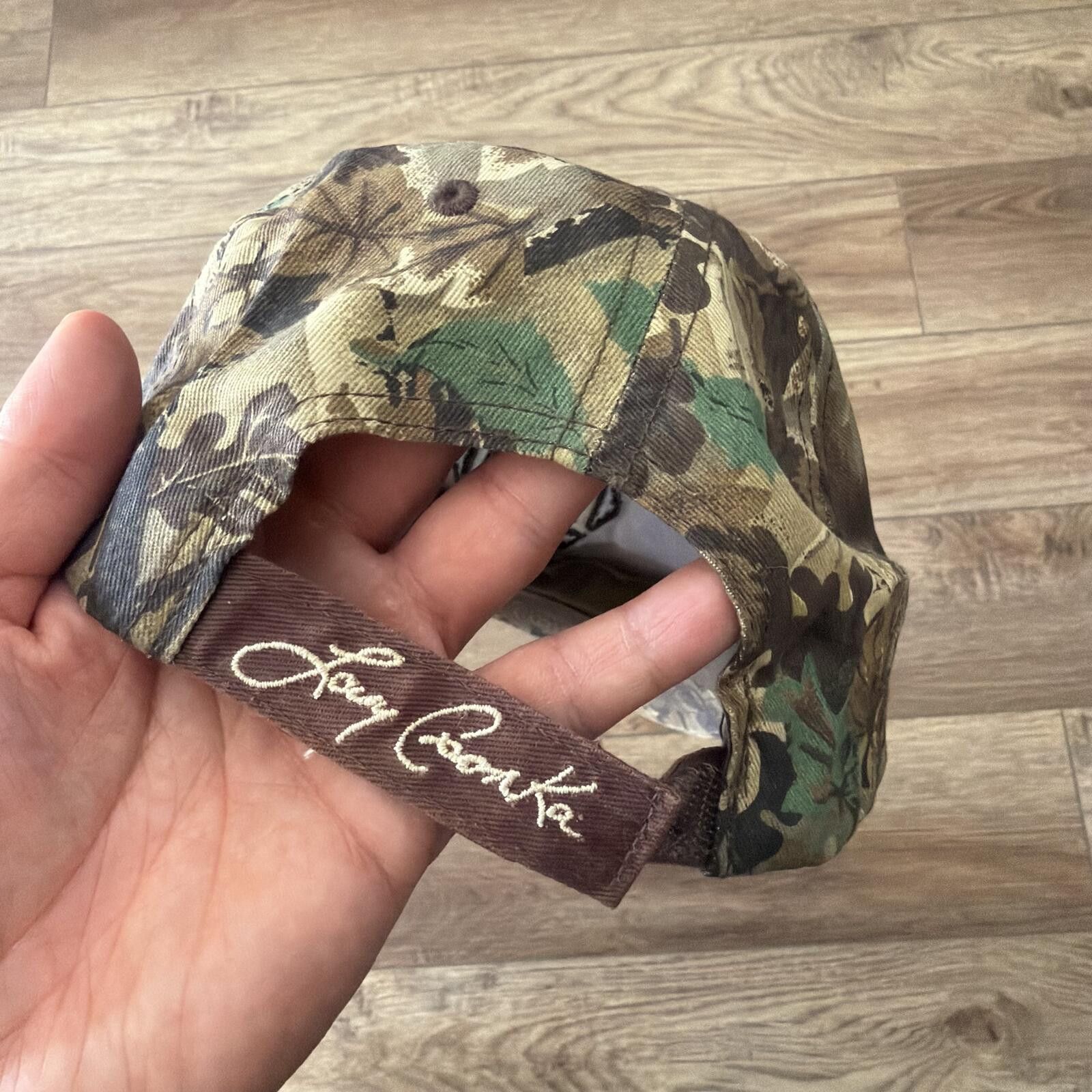 Napapijri Vintage Y2K Napa Camo Larry Csonka Outdoors Baseball Hat Cap Size ONE SIZE - 3 Thumbnail