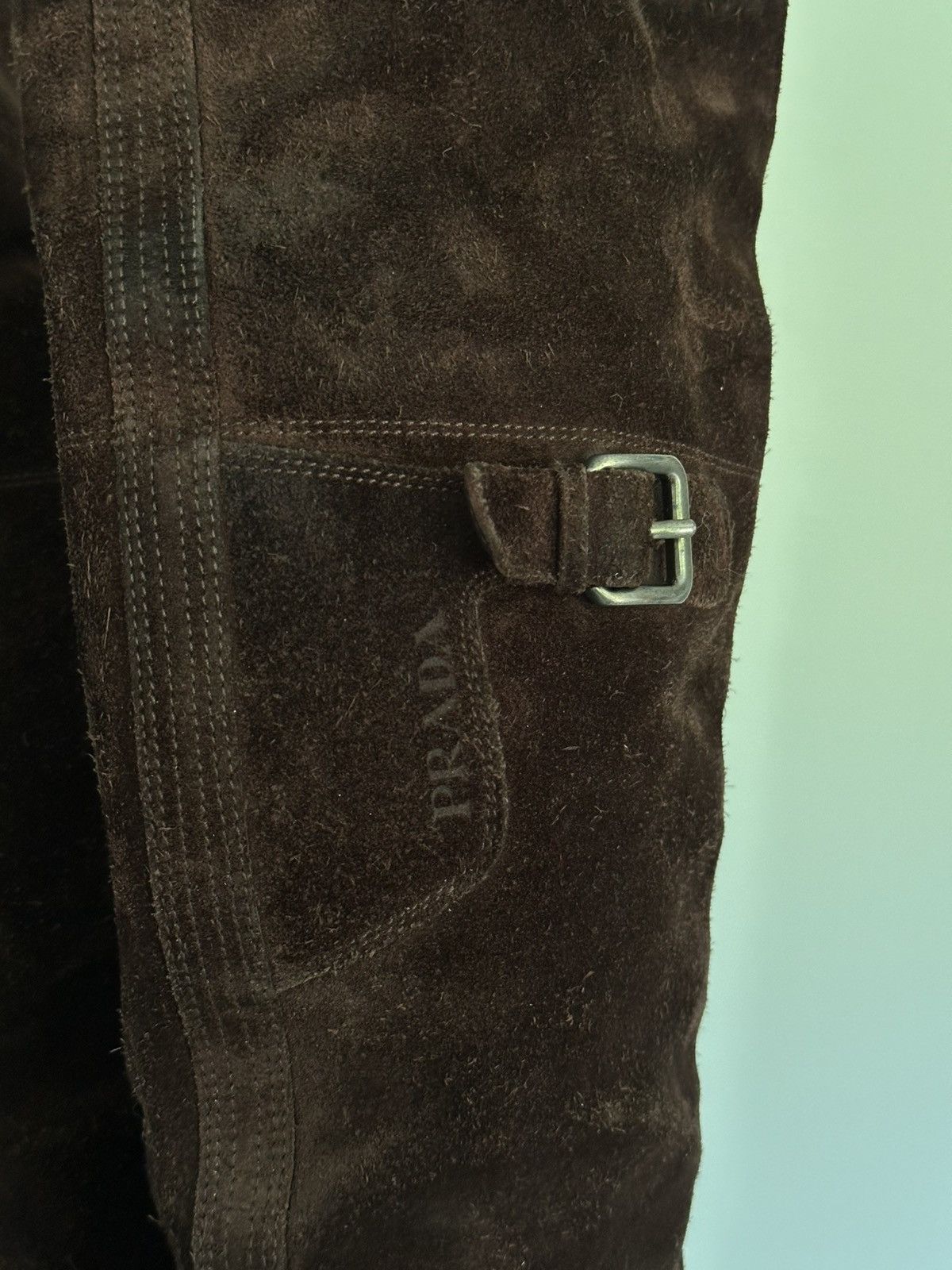 Designer × Prada Prada over the knee boots with dustbag Size US 7 / IT 37 - 9 Thumbnail