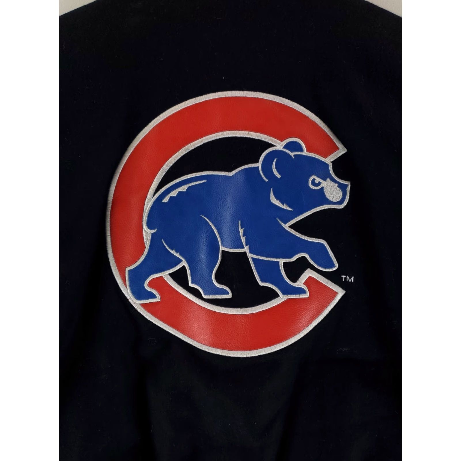 Hamilton VINTAGE Chicago Cubs Jeff Hamilton Wool Leather Reversible Bomber Jacket Blue Mens M Size US M / EU 48-50 / 2 - 5 Thumbnail