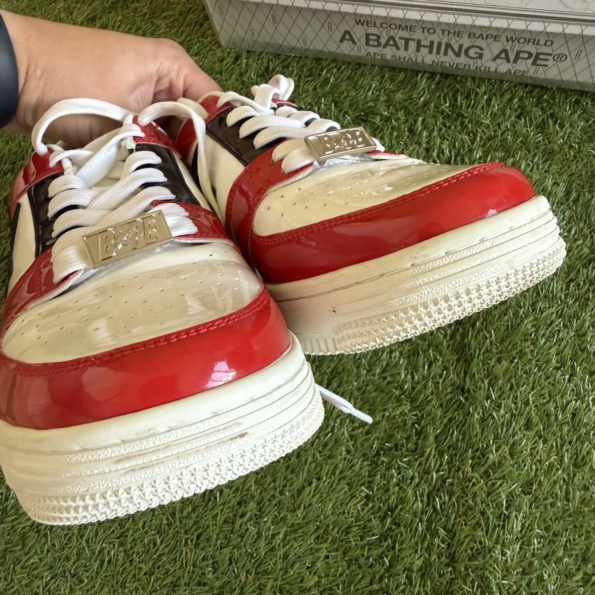 Bape Bape Sta Low Sneakers White Red Black Mens 9.5 Bapesta 2019 Size US 9.5 / EU 42-43 - 5 Thumbnail