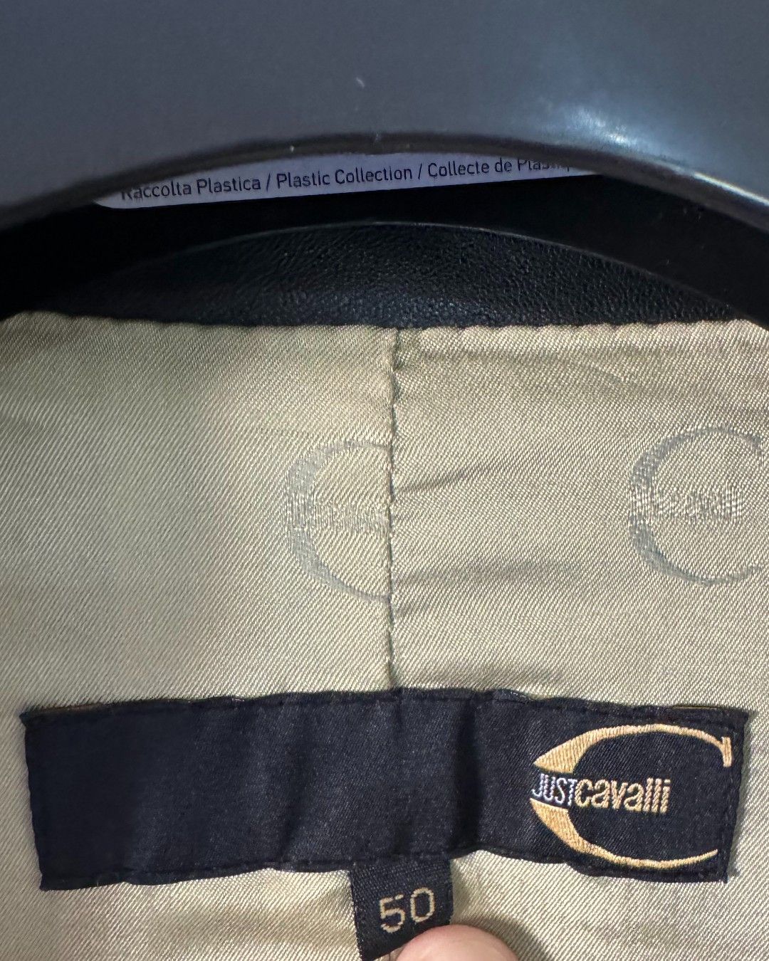 Roberto Cavalli LAMBSKIN LEATHER JACKET Size US M / EU 48-50 / 2 - 6 Thumbnail