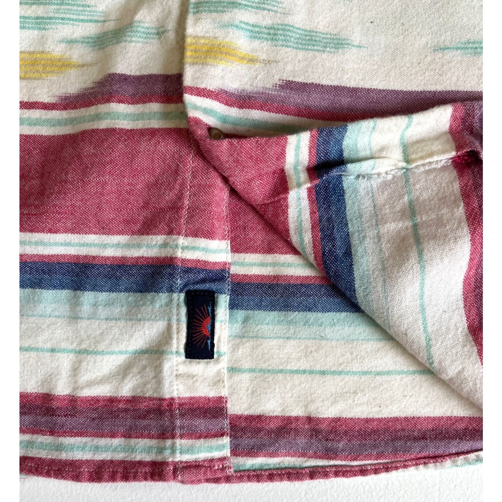Faherty Men's Faherty Short Sleeve Coast Shirt in Native Ikat Sz M Size US M / EU 48-50 / 2 - 5 Thumbnail