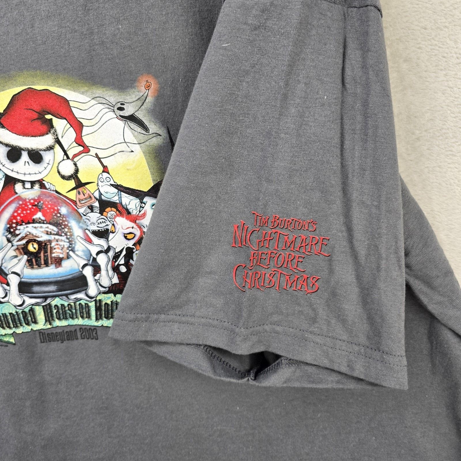 Disney Vtg Disneyland Haunted Mansion Shirt XXL Nightmare Christmas Size US XXL / EU 58 / 5 - 4 Thumbnail