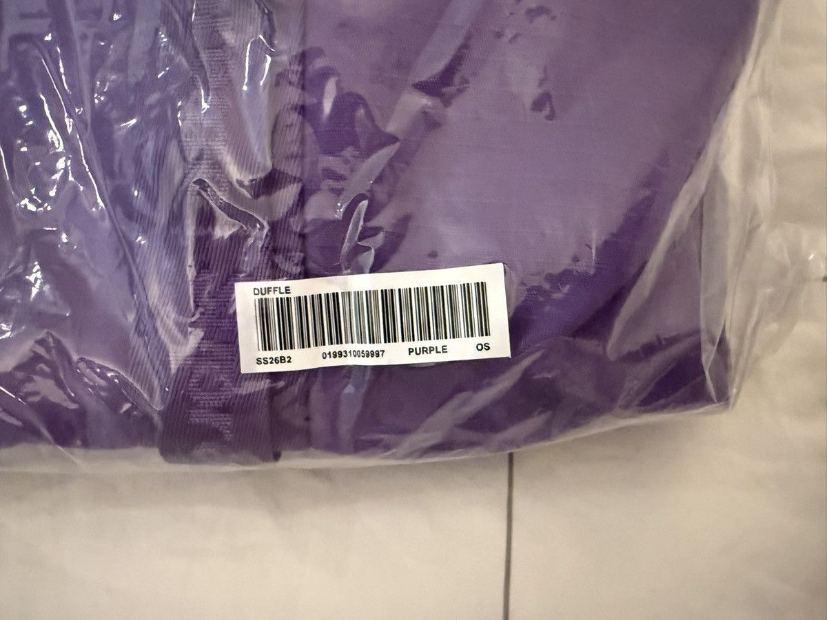 Supreme Supreme Duffle Bag SS26 Box Logo Purple Cotton Blend Ripstop Size ONE SIZE - 6 Thumbnail