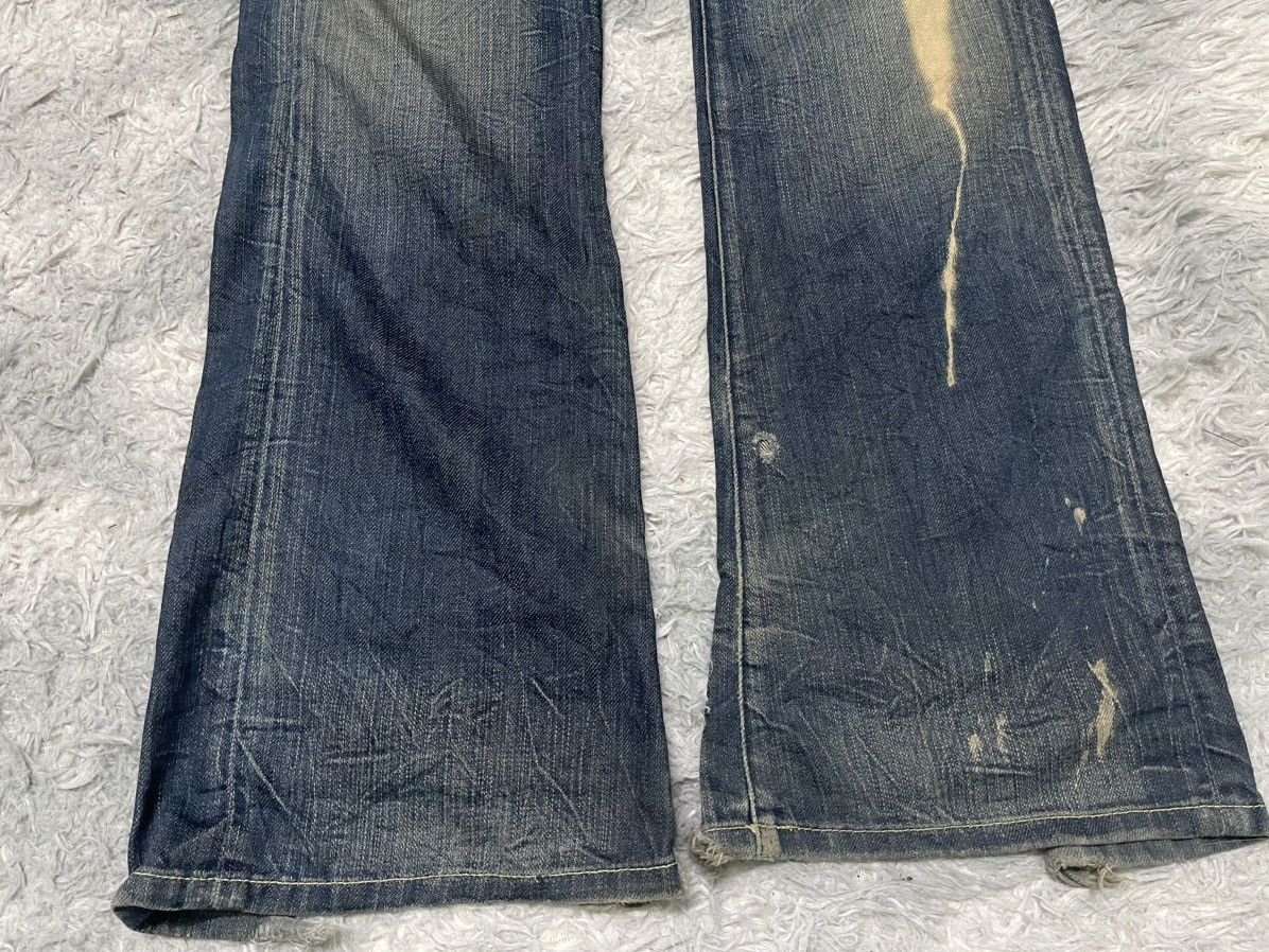 Vintage 90s YANUK FLARE DISTRESSED JEANS RARE DESIGN Size US 31 - 3 Thumbnail