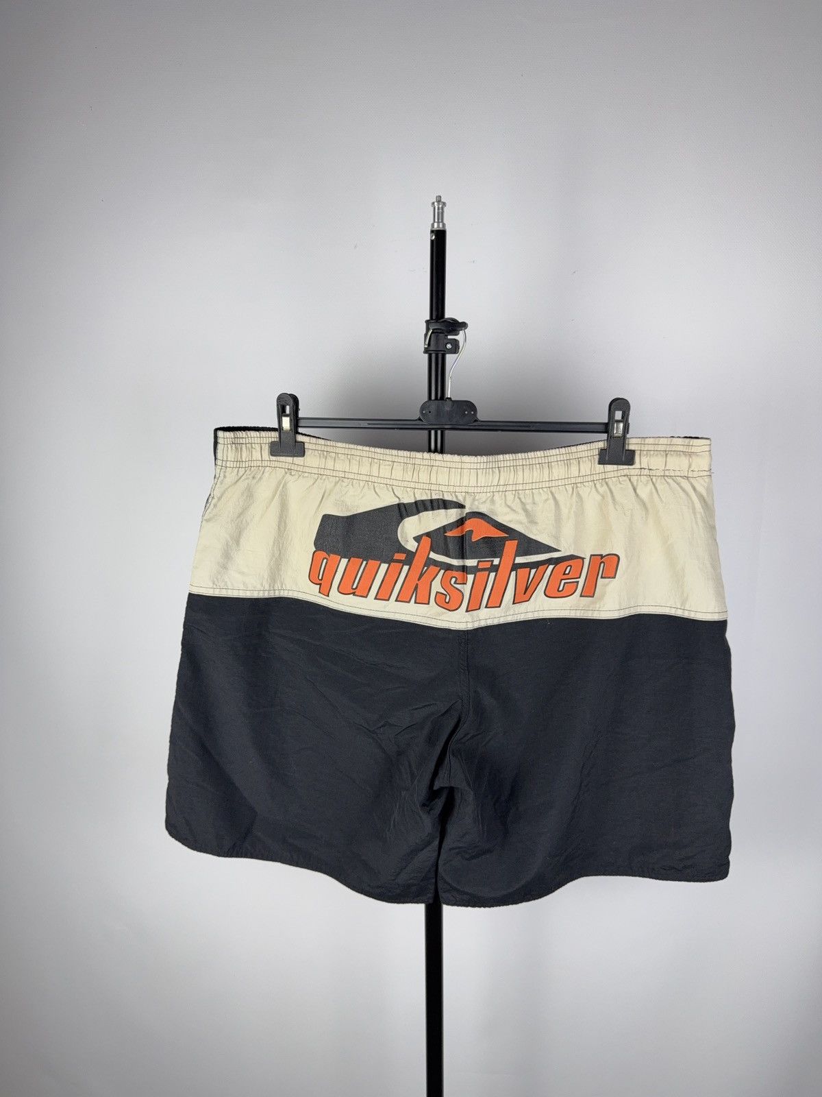Quiksilver × Vintage Vintage 90s QUIKSILVER BIG PRINT Japanese Surf style Shorts Size US 38 / EU 54 - 1 Thumbnail