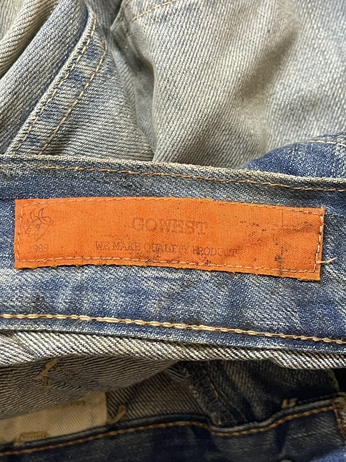 Hysteric Glamour Vintage Japan Gowest Faded Wash Mud Dirty Style Loose Jeans Size US 32 / EU 48 - 10 Thumbnail