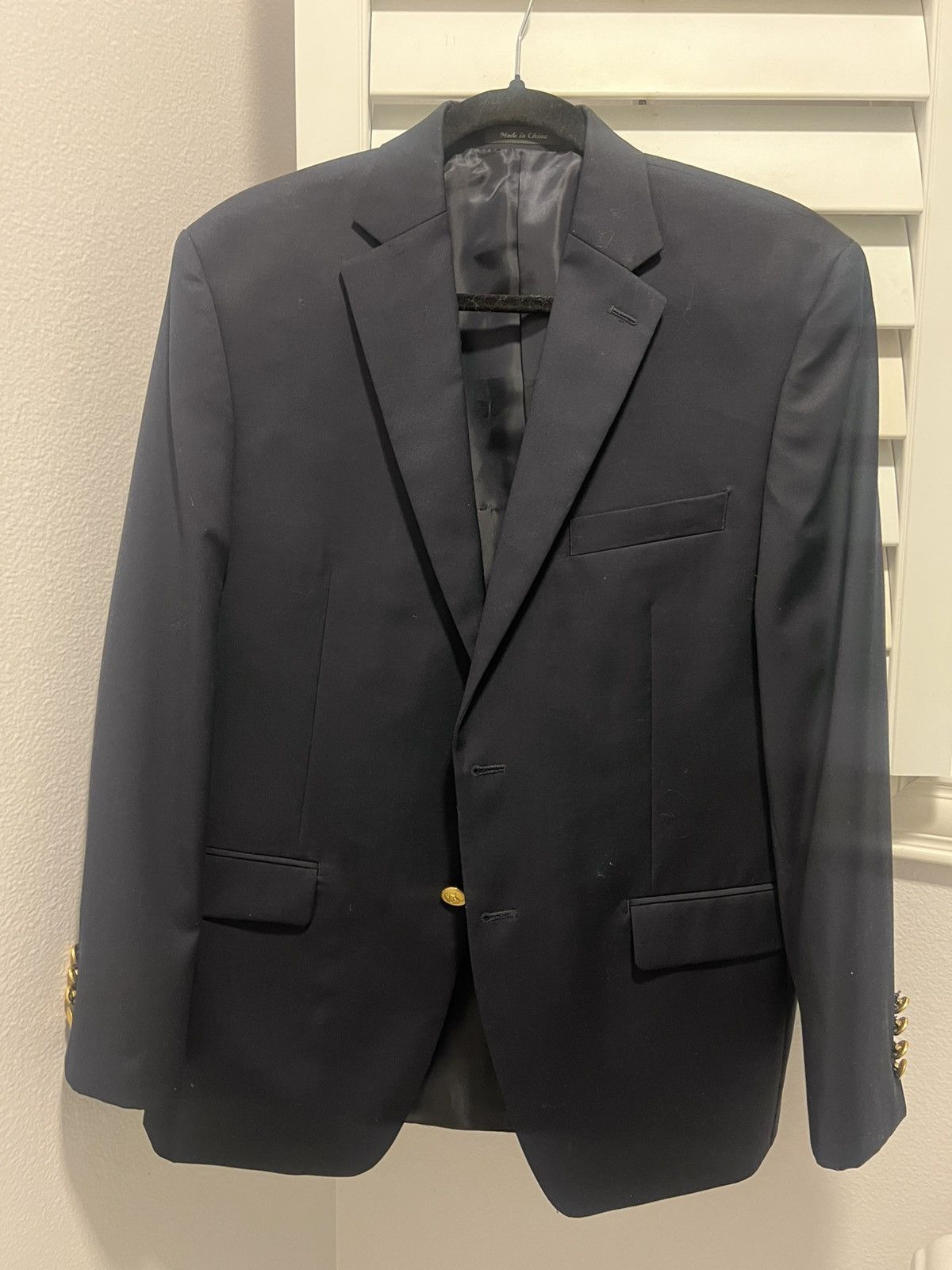Ralph Lauren Vintage Ralph Lauren Navy Blazer Size 38S - 1 Thumbnail