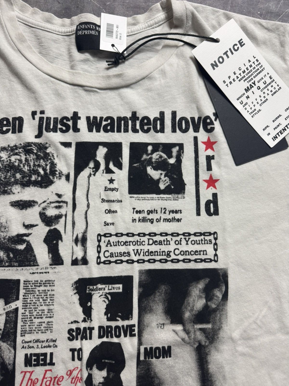 Enfants Riches Deprimes Enfants Riches Deprimes Teen Just Wanted Love T-shirt Size US S / EU 44-46 / 1 - 4 Thumbnail