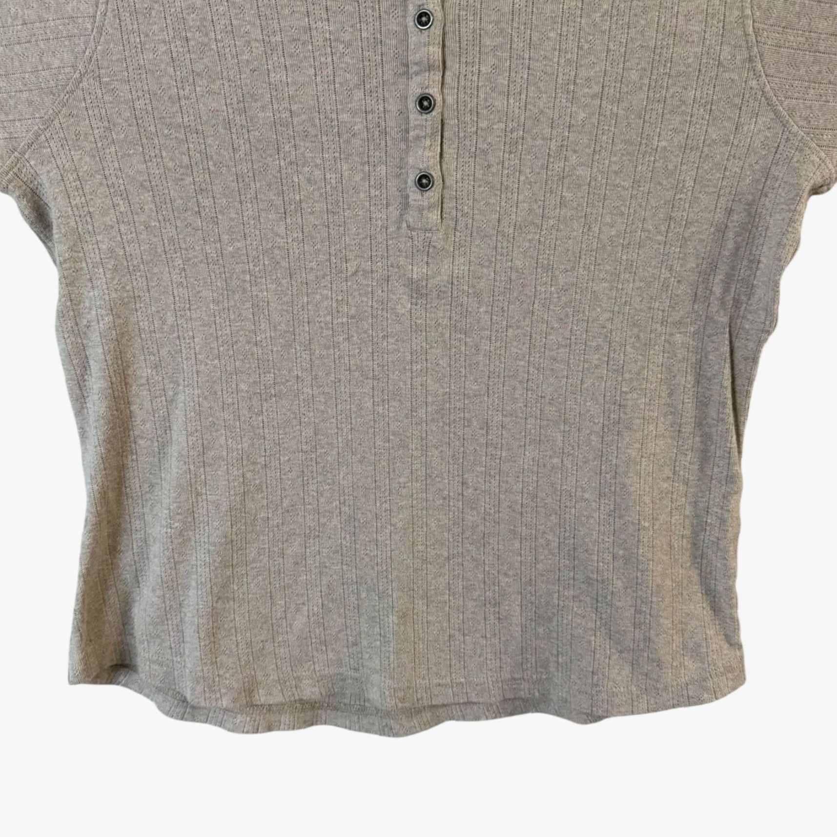 Ariat Ariat Crochet Lace Henley Shirt Top Beige Women's Medium Long Sleeve 100% Cotton Bohemian Classic Size M / US 6-8 / IT 42-44 - 6 Thumbnail