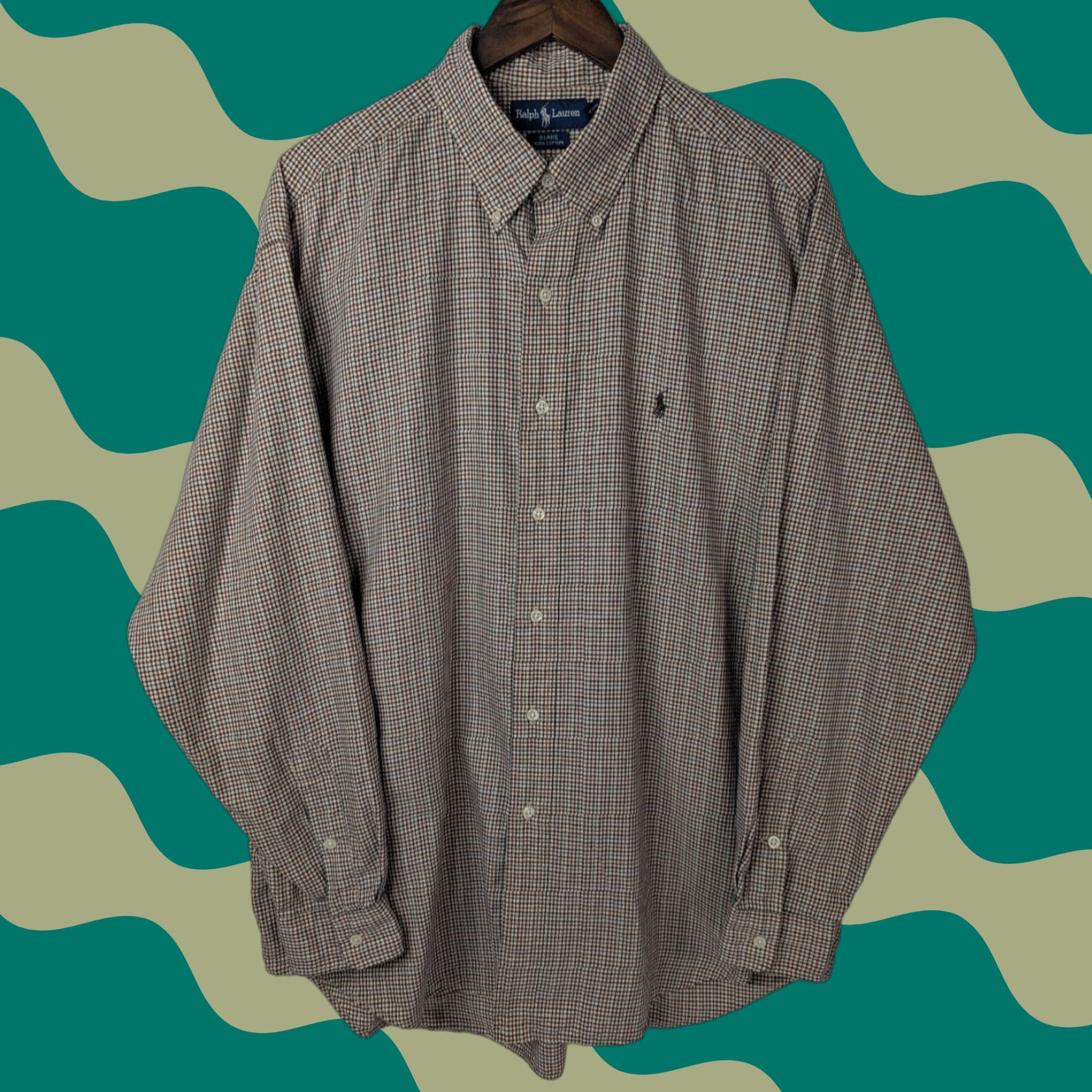 Ralph Lauren Ralph Lauren Shirt Button-Down Brown Plaid XL Cotton Long Sleeve Men’s Button-Up Casual, Classic, Preppy, Logo, All Seasons Size US XL / EU 56 / 4 - 1 Thumbnail