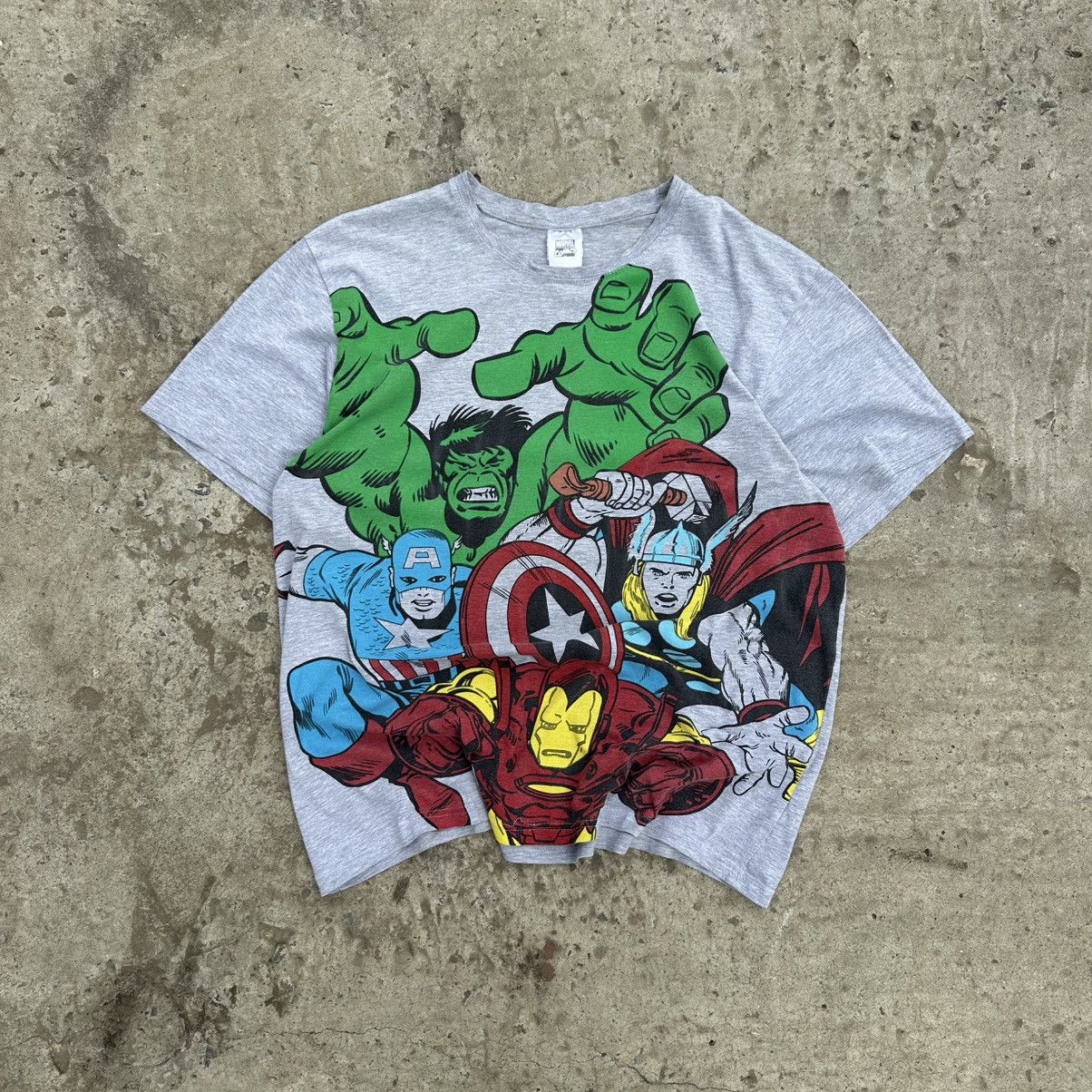 Cartoon Network × Japanese Brand × Marvel Comics Vintage Japanese Style Adult Marvel T-shirts Thror Hulk Y2K Size US L / EU 52-54 / 3 - 1 Thumbnail