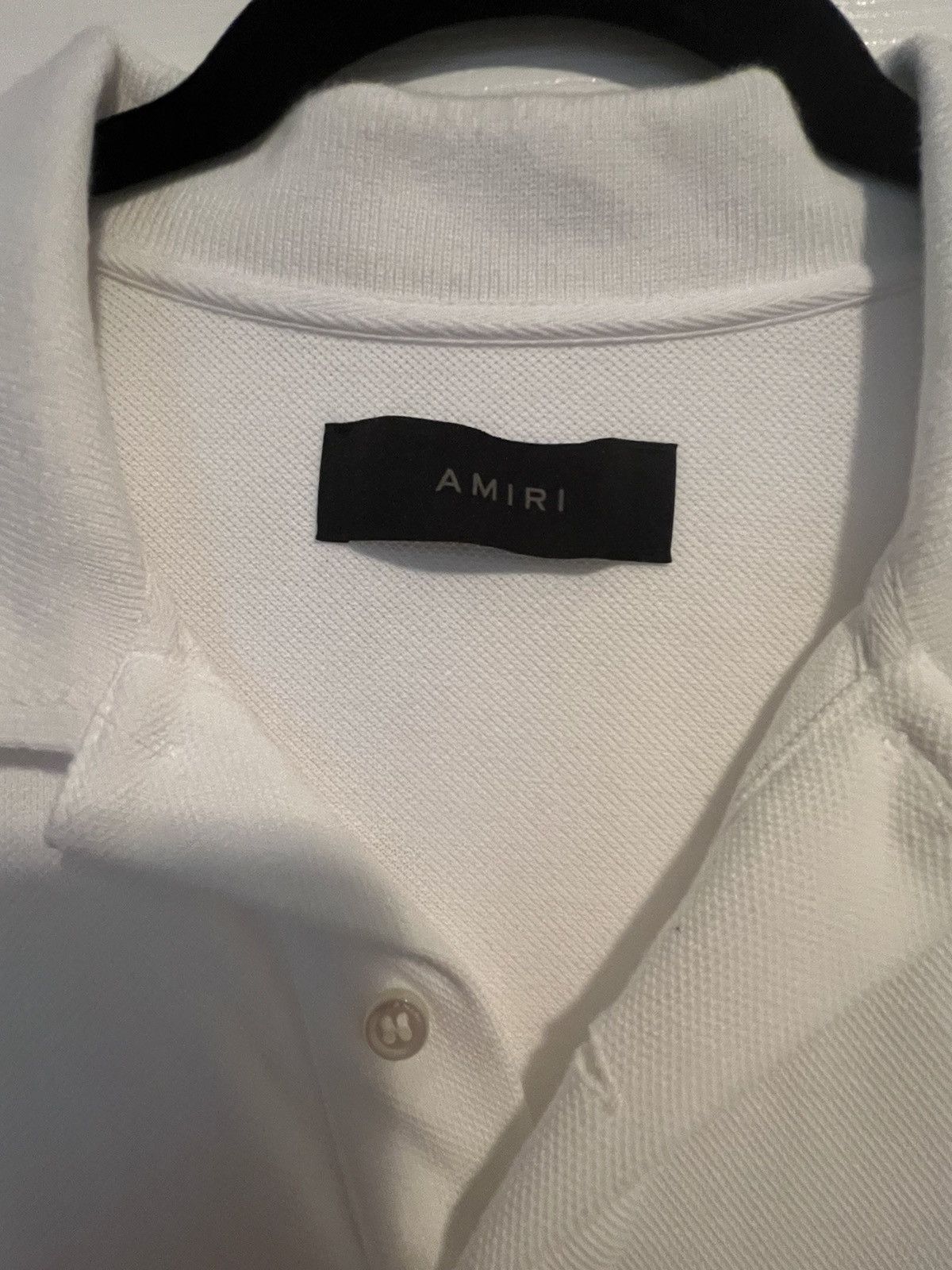 Amiri AMIRI Logo-Embroidered Polo Shirt Size Medium Size US M / EU 48-50 / 2 - 4 Thumbnail