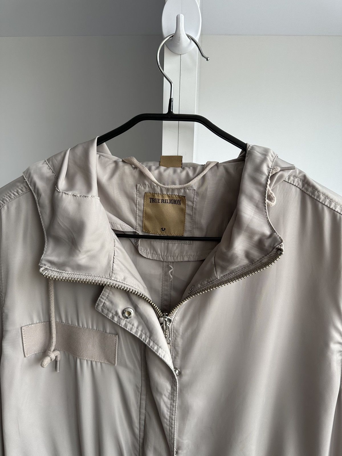 True Religion × Vintage Vintage True Religion Nylon Trench Coat Size US L / EU 52-54 / 3 - 5 Thumbnail